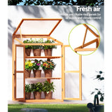 NNEDSZ Garden Bed Raised Wooden Planter Box Vegetables 60x46x100cm