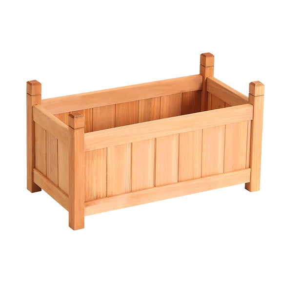 NNEDSZ Garden Bed Raised Wooden Planter Box Vegetables 60x30x33cm