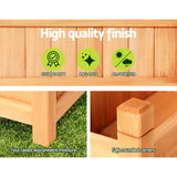 NNEDSZ Garden Bed Raised Wooden Planter Outdoor Box Vegetables 90x30x33cm