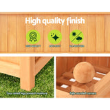 NNEDSZ Garden Bed Raised Wooden Planter Box Vegetables 64x35x115cm