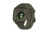 NNEKG Venu Sq Music Edition (Slate Aluminium Bezel with Moss Case and Silicone Band)