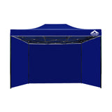 NNEDSZ Gazebo Pop Up Marquee 3x4.5m Folding Wedding Tent Gazebos Shade Blue