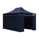 NNEDSZ Gazebo Pop Up Marquee 3x4.5m Folding Wedding Tent Gazebos Shade Navy