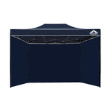 NNEDSZ Gazebo Pop Up Marquee 3x4.5m Folding Wedding Tent Gazebos Shade Navy