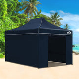 NNEDSZ Gazebo Pop Up Marquee 3x4.5m Folding Wedding Tent Gazebos Shade Navy