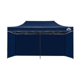 NNEDSZ Gazebo Pop Up Marquee 3x6m Folding Wedding Tent Gazebos Shade Navy