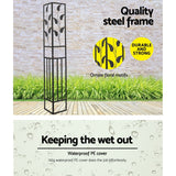 NNEDSZ Gazebo 3x3m Marquee Outdoor Party Wedding Gazebos Tent Iron Art