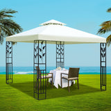 NNEDSZ Gazebo 3x3m Marquee Outdoor Party Wedding Gazebos Tent Iron Art