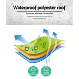 NNEDSZ Gazebo Pop Up Marquee 3x3m Wedding Mesh Side Wall Outdoor Gazebos Grey