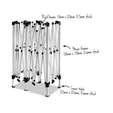 NNEDSZ Gazebo Pop Up Marquee 3x6m Wedding Mesh Side Wall Outdoor Gazebos White