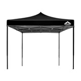NNEDSZ Instahut Gazebo Pop Up Marquee 3x3 Outdoor Wedding Base Pod Kit Black