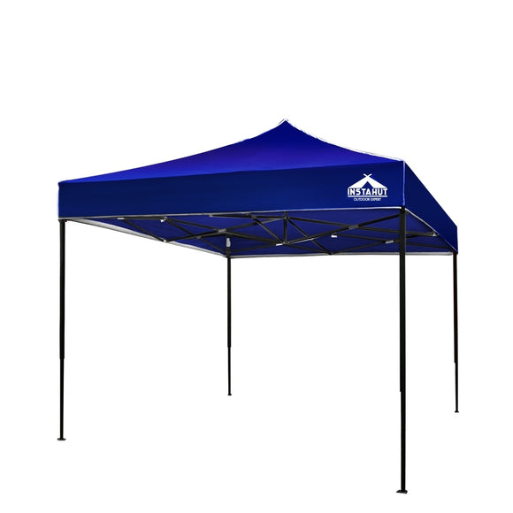 NNEDSZ Pop Up Marquee 3x3m Outdoor Tent Folding Wedding Gazebos Blue