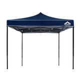 NNEDSZ Instahut Gazebo Pop Up Marquee 3x3 Outdoor Wedding Base Pod Kit Navy