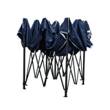 NNEDSZ Instahut Gazebo Pop Up Marquee 3x3 Outdoor Wedding Base Pod Kit Navy