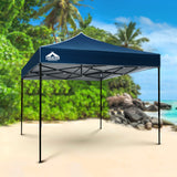 NNEDSZ Instahut Gazebo Pop Up Marquee 3x3 Outdoor Wedding Base Pod Kit Navy