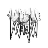 NNEDSZ Instahut Gazebo Pop Up Marquee 3x3 Outdoor Wedding Base Pod Kit White