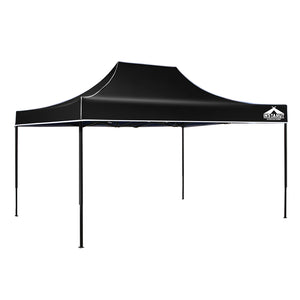 NNEDSZ Gazebo Pop Up Marquee 3x4.5m Outdoor Tent Folding Wedding Gazebos Black
