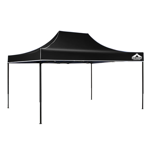 NNEDSZ Gazebo Pop Up Marquee 3x4.5m Outdoor Tent Folding Wedding Gazebos Black