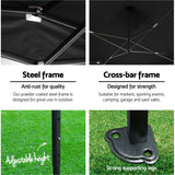 NNEDSZ Gazebo Pop Up Marquee 3x4.5m Outdoor Tent Folding Wedding Gazebos Black