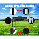 NNEDSZ Gazebo Pop Up Marquee 3x4.5m Outdoor Tent Folding Wedding Gazebos Black