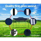 NNEDSZ Gazebo Pop Up Marquee 3x4.5m Outdoor Tent Folding Wedding Gazebos Navy