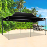 NNEDSZ Gazebo Pop Up Marquee 3x6m Outdoor Tent Folding Wedding Gazebos Black