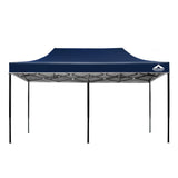 NNEDSZ Instahut Gazebo Pop Up Marquee 3x6 Outdoor Wedding Base Pod Kit Navy