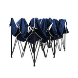 NNEDSZ Instahut Gazebo Pop Up Marquee 3x6 Outdoor Wedding Base Pod Kit Navy