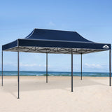 NNEDSZ Instahut Gazebo Pop Up Marquee 3x6 Outdoor Wedding Base Pod Kit Navy