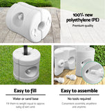 NNEDSZ Instahut Gazebo Pop Up Marquee 3x6 Outdoor Wedding Base Pod Kit White