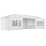 NNEDSZ Gazebo 3x9m Outdoor Marquee side Wall Gazebos Tent Canopy Camping White 8 Panel