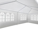NNEDSZ Gazebo 3x9m Outdoor Marquee side Wall Gazebos Tent Canopy Camping White 8 Panel