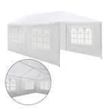 NNEDSZ Instahut Gazebo 3x6 Outdoor Marquee Side Wall Party Wedding Tent Camping White