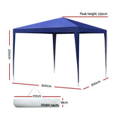 NNEDSZ 3x3m Tent Marquee Party Wedding Event Canopy Camping Blue