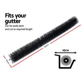 NNEDSZ 18 Gutter Brush Guard 100mm X 16.5m Length Leaf Twigs Filter Home Garden