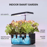NNEMB 8 Pod Indoor Hydroponic Growing System-with Water Level Window & Pump-Black