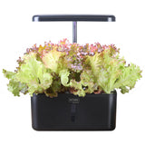 NNEMB 8 Pod Indoor Hydroponic Growing System-with Water Level Window & Pump-Black
