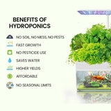 NNEMB 12 Pod Indoor Hydroponic Growing System with Fish Tank