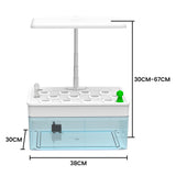 NNEMB 12 Pod Indoor Hydroponic Growing System with Fish Tank