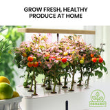 NNEMB 12 Pod Indoor Hydroponic Growing System-with Water Level Window & Pump-White