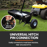 NNEMB Tow Behind Plug Lawn Aerator 1m (40) Wide-Universal Hitch for Ride on Mower-Garden Tractor
