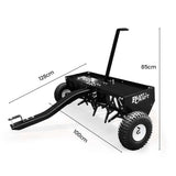 NNEMB Tow Behind Plug Lawn Aerator 1m (40) Wide-Universal Hitch for Ride on Mower-Garden Tractor