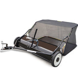 NNEMB Lawn Sweeper 38 Wide-Tow Behind Leaf and Grass Clipping Collector-Universal Hitch for Ride on Mower-Garden Tractor
