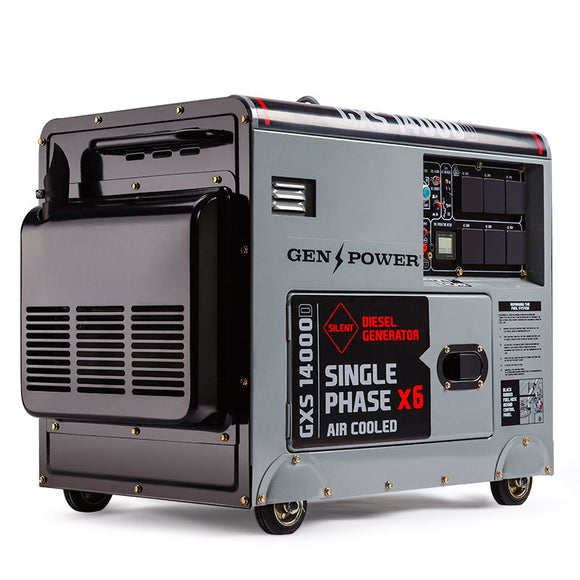 NNEMB 8.4kW Max 6kW Rated Diesel 13HP Generator Single Commercial Back