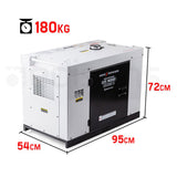 NNEMB 8.4kW Peak 6kW Rated Diesel Generator Single Phase Commercial RCD