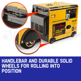 NNEMB Diesel Generator 3 Three Single Phase Peak 7kW Rated 5kW 420CC