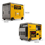 NNEMB Diesel Generator 3 Three Single Phase Peak 7kW Rated 5kW 420CC