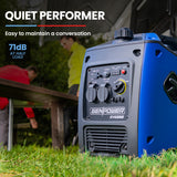 NNEMB Inverter Generator 3500W Max 3200W Rated Trade Camping Home-Blue