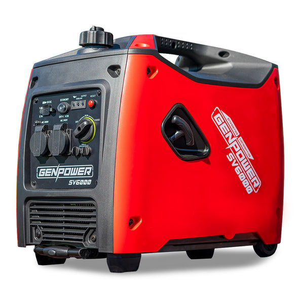 NNEMB Inverter Generator 3500W Max 3200W Rated Trade Camping Home-Red