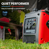 NNEMB Inverter Generator 3500W Max 3200W Rated Trade Camping Home-Red